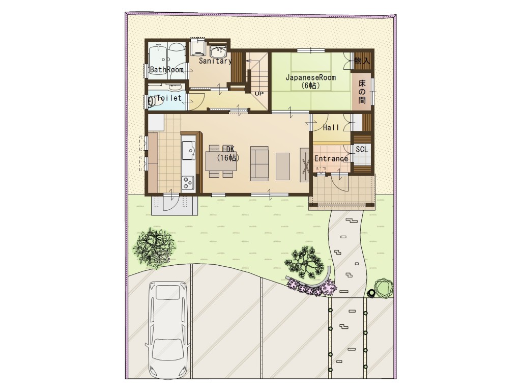 外構図 多肥１F 4月14日