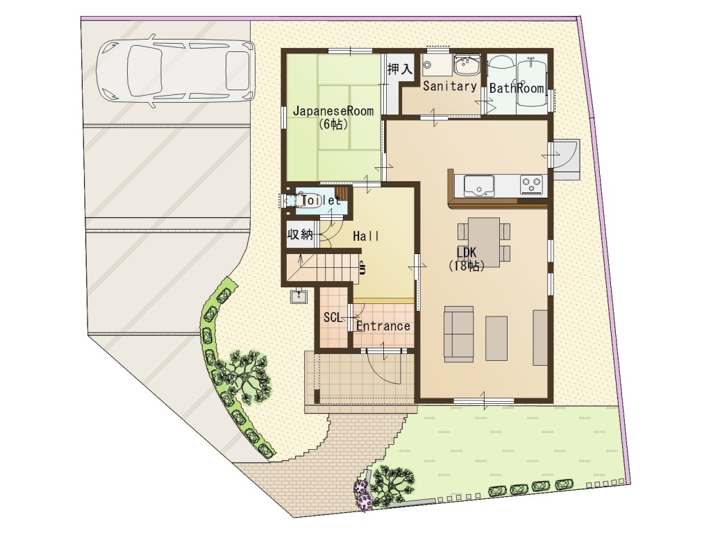 外構図 松島１ 完成図3月17日