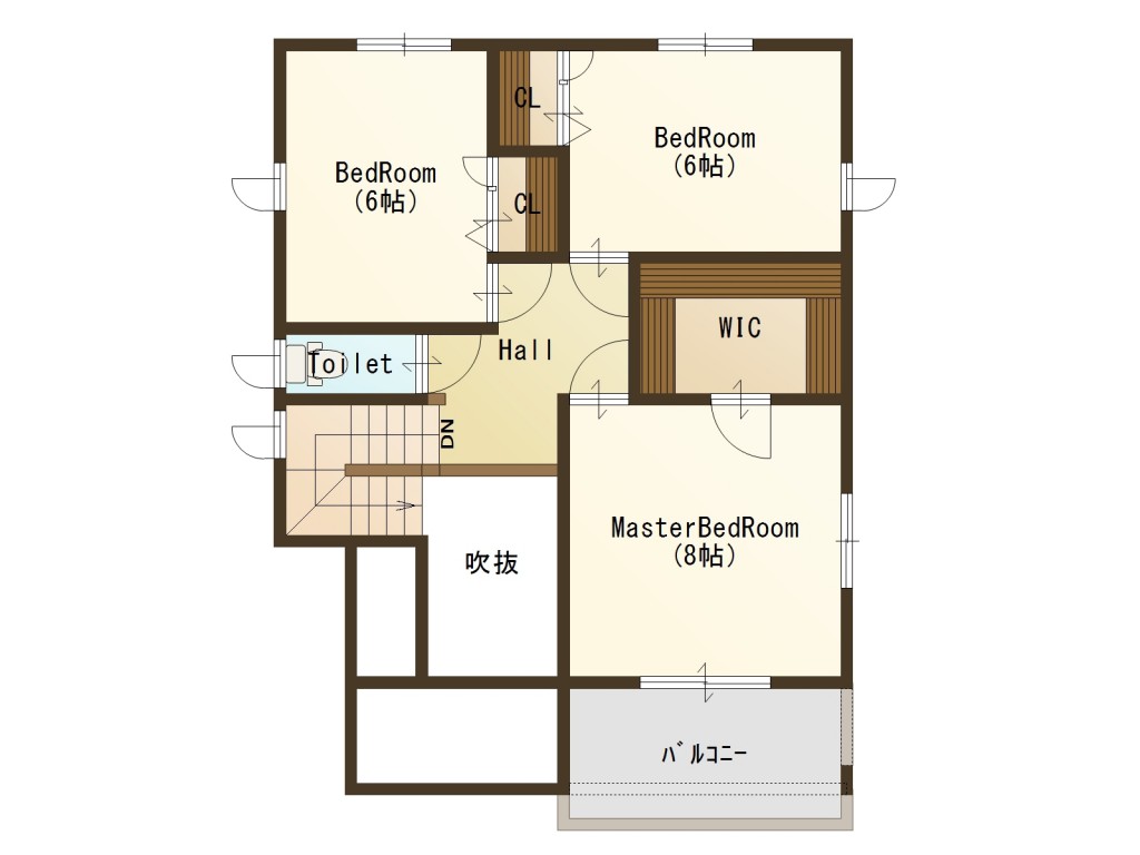 ﾌﾟﾗﾝ２階松島モデル完成図3月17日